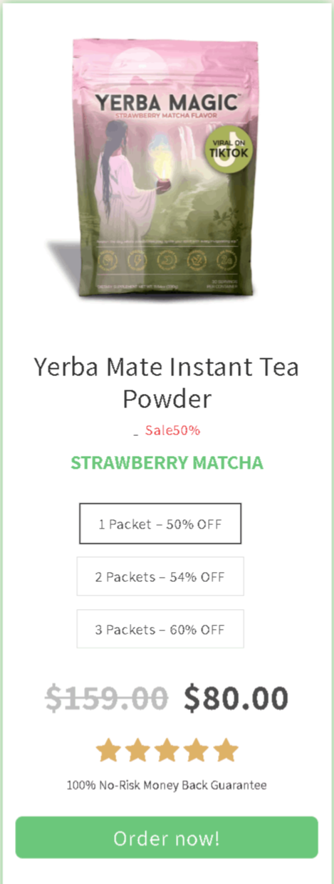 Yerba Mate Package price